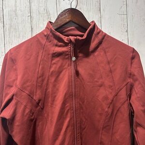 90 Degree By Reflex Maroon Yoga Full Zio Jacket Womens Medium Athleisure